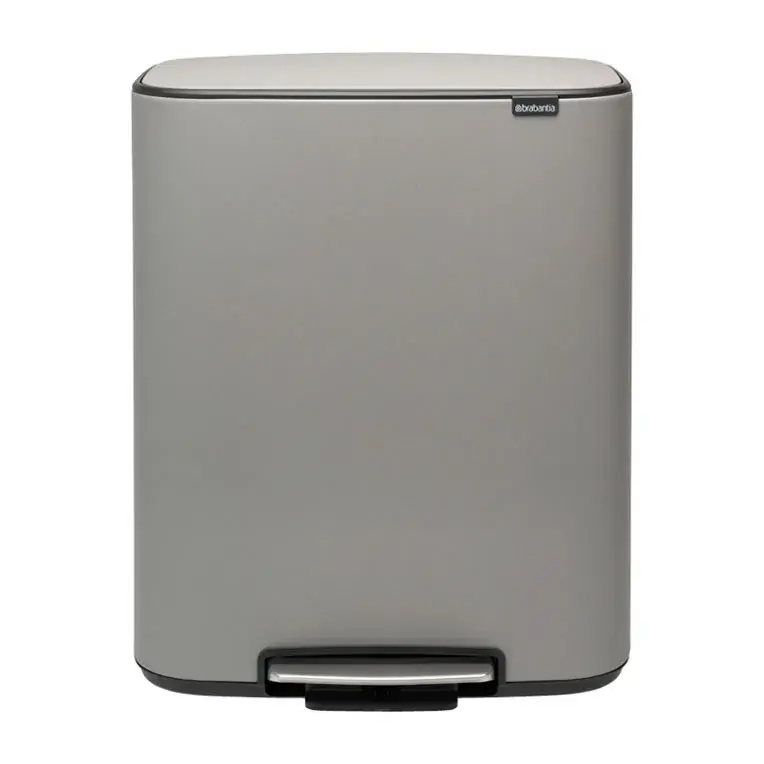 Grab Now Bo pedal bin 2x30 L, matte steel