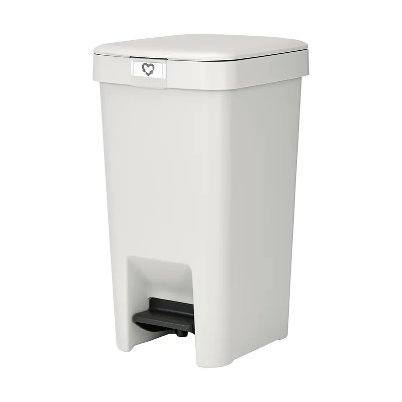 Buy Direct StepUp pedal bin 10 L, Light grey