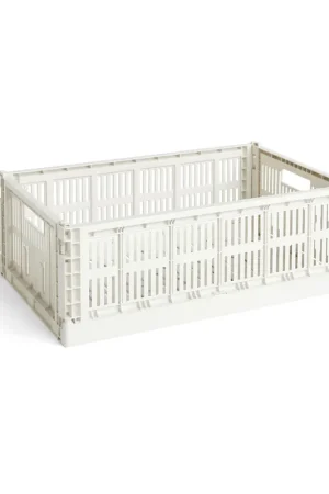 Factory Price Colour Crate L 34.5x53 cm, Off-white