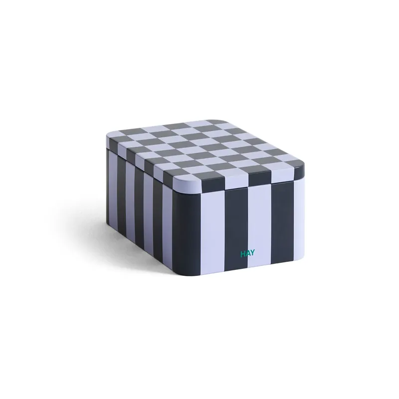 HAY Tin Container small, Green-dark blue Weekend Sale