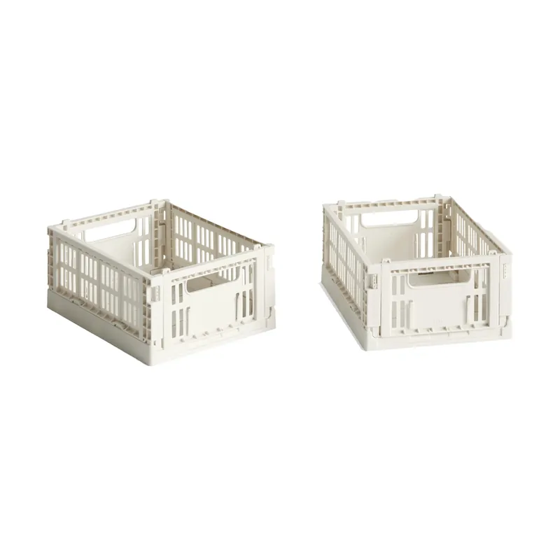 HAY Colour Crate Mini 2-pack 13x17 cm, Off white Fresh Stock