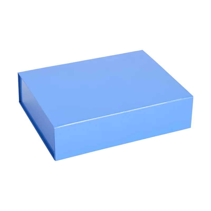 Seasonal Sale Colour Storage S box with lid 25,5x33 cm, Vibrant blue