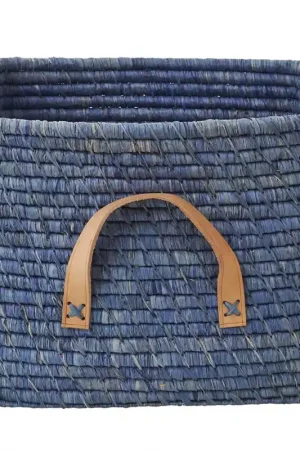 Affordable Rice raffia storage basket, Mint