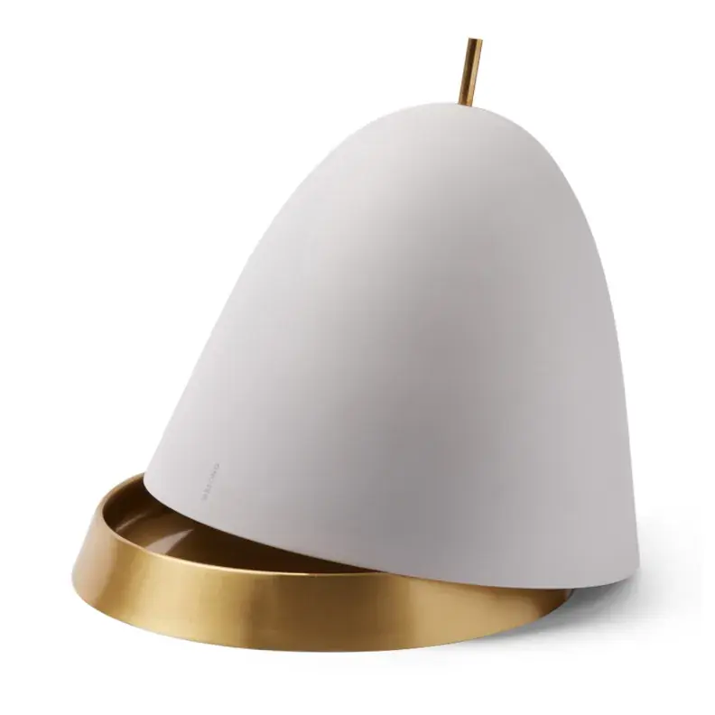 Gömma storage large 29 cm, grey-brass New Arrival