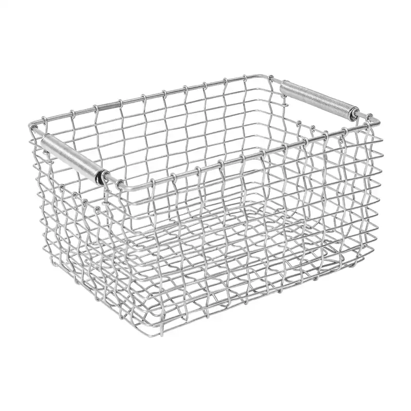 Shop Now Rectangular 19 storage basket, Galvanised steel