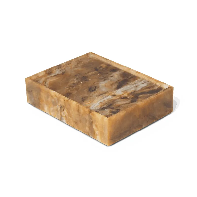 Reduced Price Mist storage box 15x20 cm, Emerald-off white