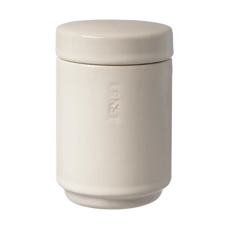 Exclusive Offer Ernst storage jar with lid 12 cm, Natural white
