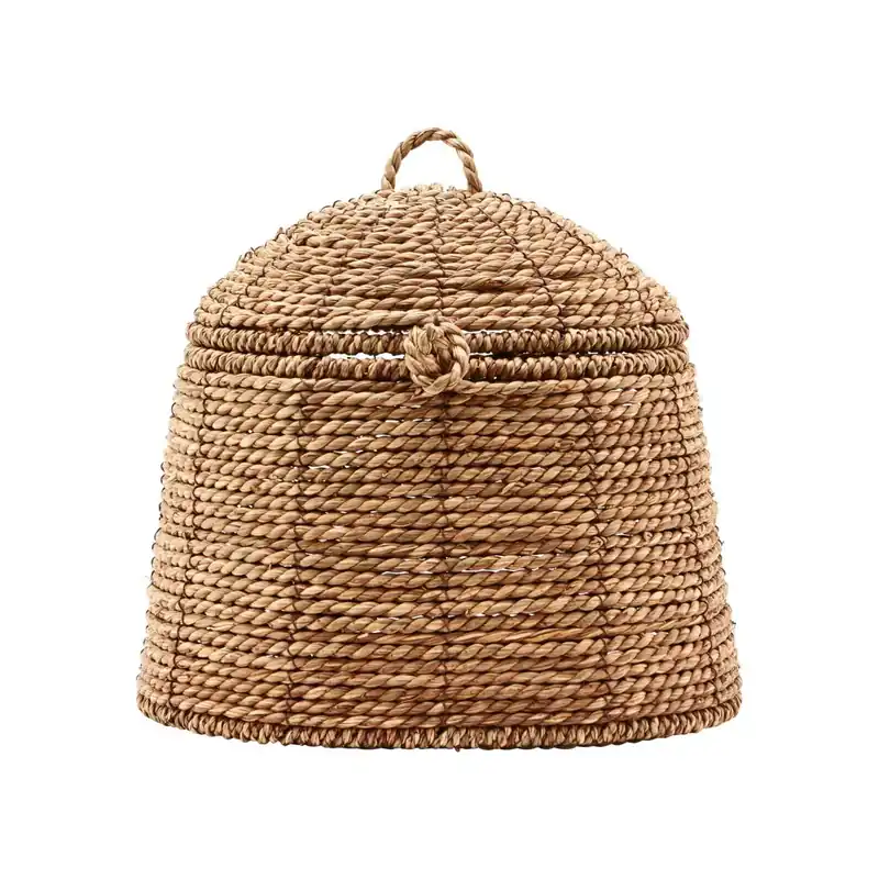 Rama basket with lid natural, 19 cm Bulk Order
