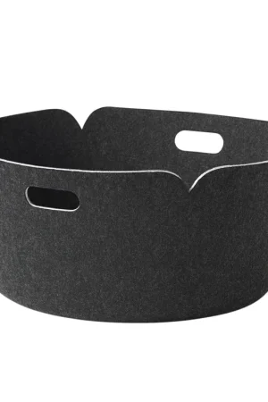 Best Seller Restore storage basket round, Midnight blue