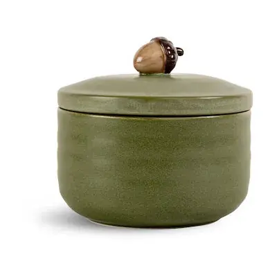 Trusted Brand Ellen acorn jar with lid Ø13.5 cm, Green