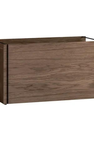 Warranty Included Moebe storage box, Smoked oak-black