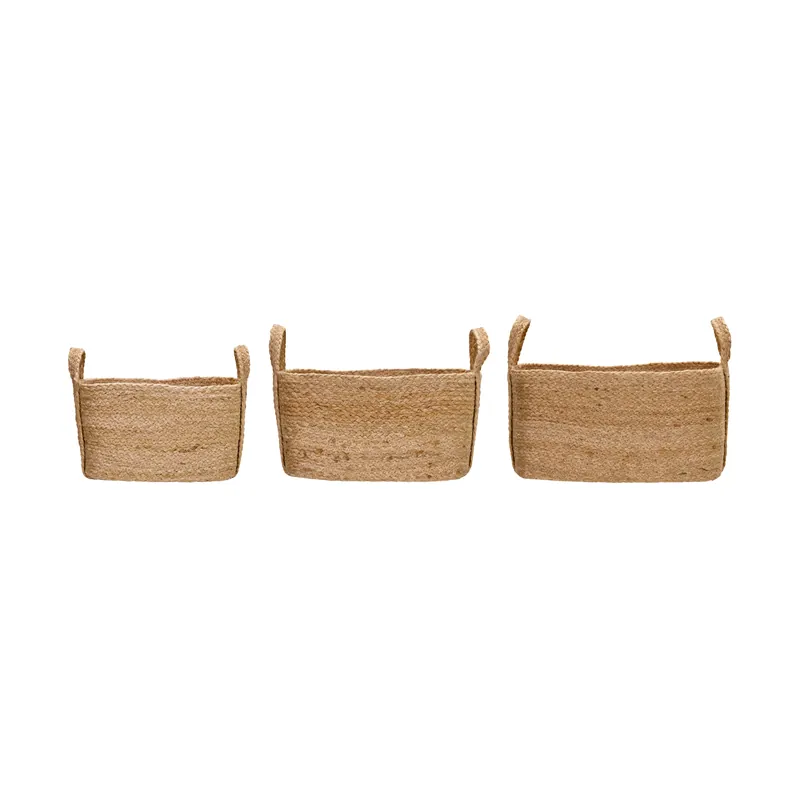 Best Seller Stella low storage basket, set of 3, Natural