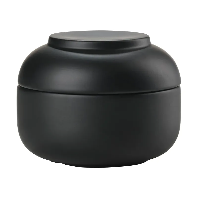 Wholesale Sensu jar with lid Ø10.5x7.5 cm, Black