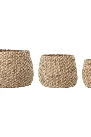 Bloomingville storage box 3 pieces, nature Seasonal Sale
