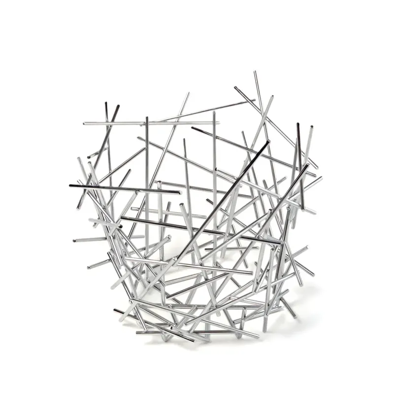 Blow up citrus basket, Stainless steel Handmade