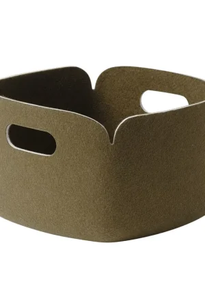 Buy Online Restore storage basket 28x28 cm, Grey mélange