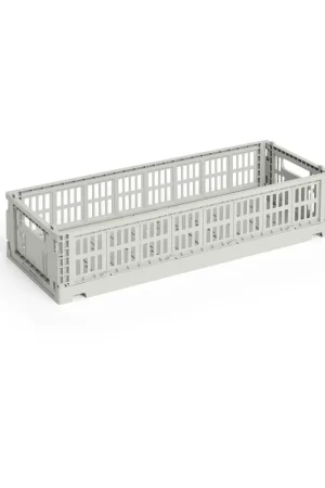 Best Price Colour Crate Mini Oblong 13x34.5 cm, Grey