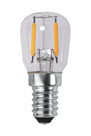 Clearance Lit dimmable light bulb E14 150lm filament, Clear, 2100K