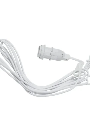 Secure Checkout Basic cord stand E14 3.5 m, White