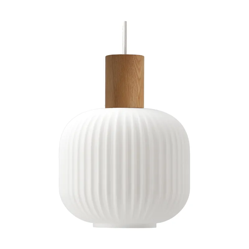 Fair pendant lamp Ø20cm, Frosted glass-ash Crafted
