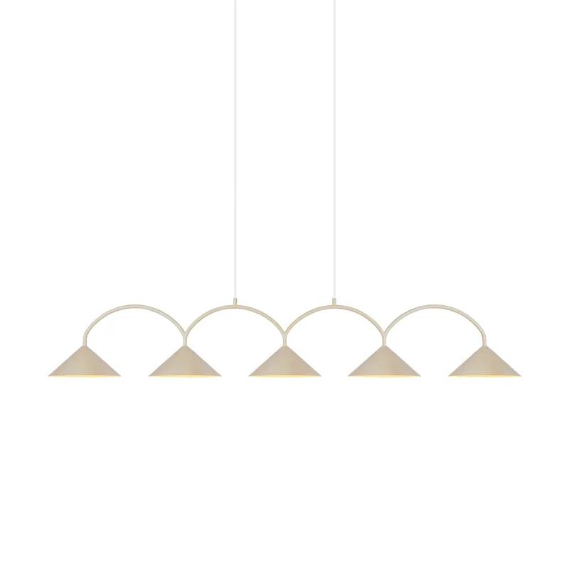Curve pendant lamp 5, Beige Reduced Price