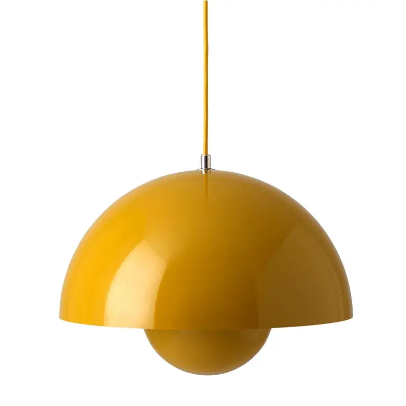 Flowerpot VP7 pendant lamp, Dark plum Handmade