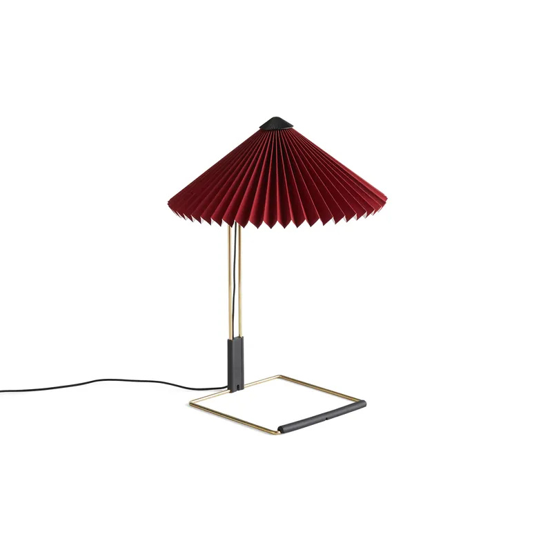 Matin table table lamp Ø30 cm, Oxide red shade Luxury