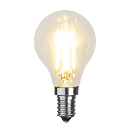 Popular Star Trading E14 LED filament clear, 4.5 cm, 2700K