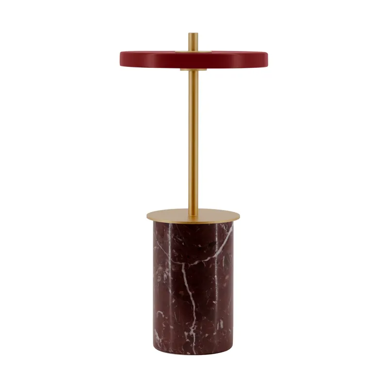 Affordable Asteria Move Mini table lamp Ø12x25,5 cm, Red marble