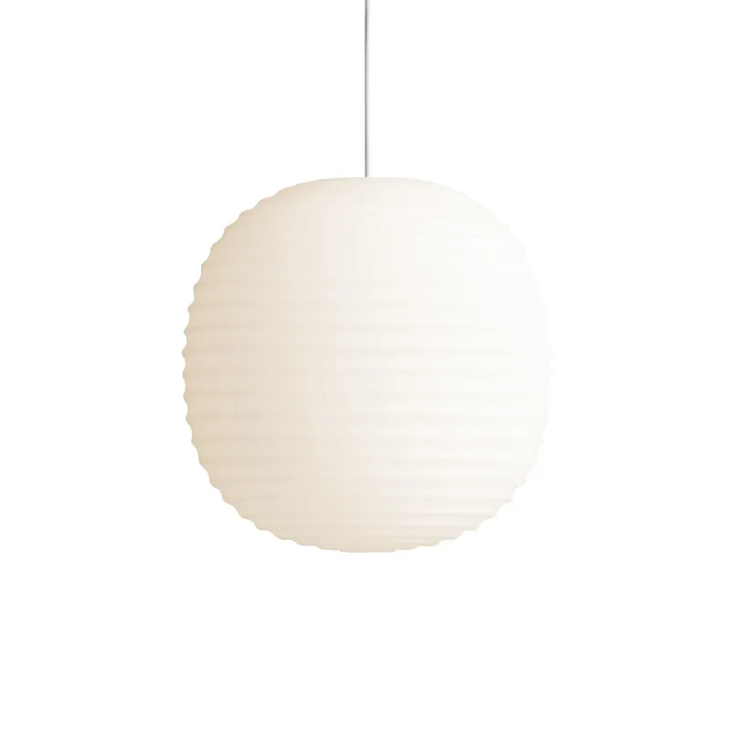 Affordable Lantern pendant lamp small, Frosted white opal glass