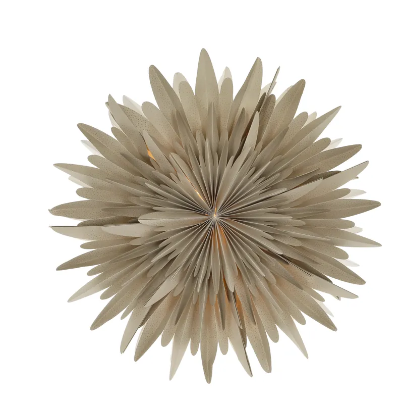 Popular Luna advent star beige with dots, 60 cm