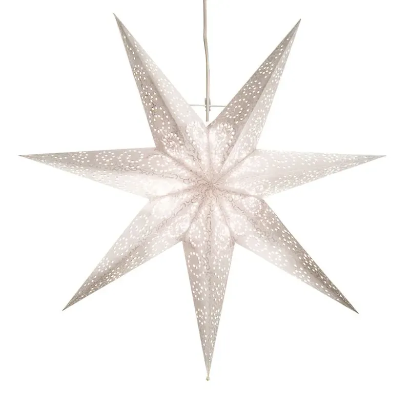 Antique advent star 60 cm, white Save Now