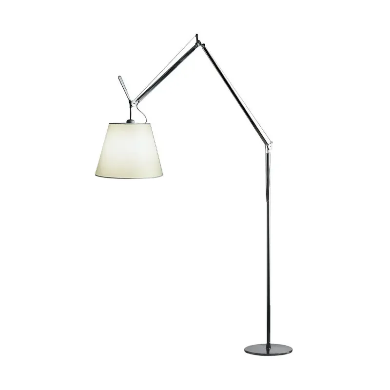 Tolomeo Mega floor lamp, Parchment black, ø42cm Professional Grade