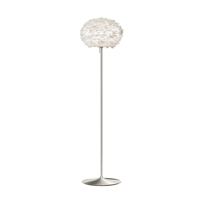 Eos floor lamp medium, White-brushed steel Hot Picks