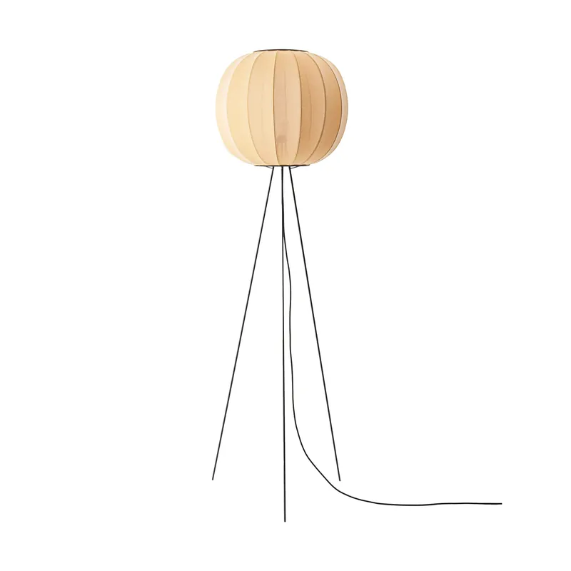 Knit-Wit 45 Round High floor lamp, Black Special Discount