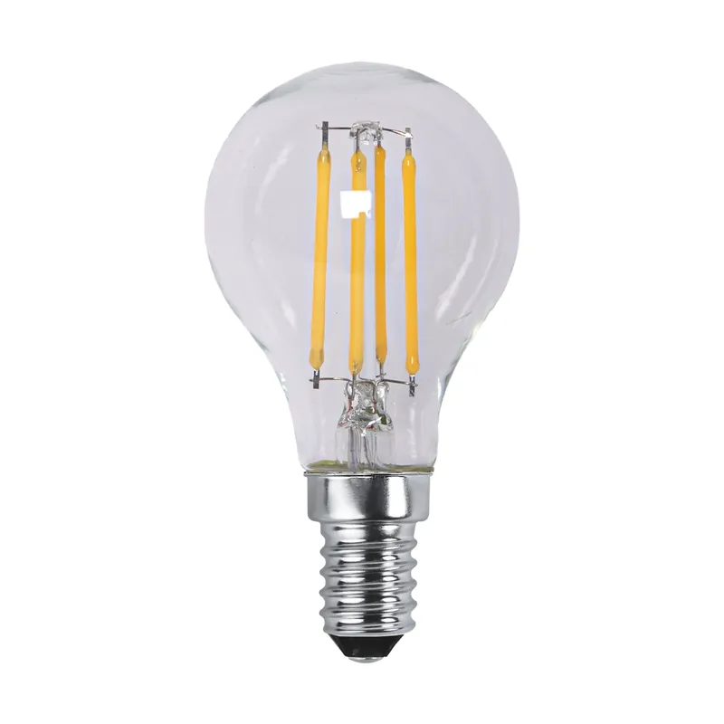 Brand New Lit dimmable light bulb E14 250lm LED filament, Clear, 2100K