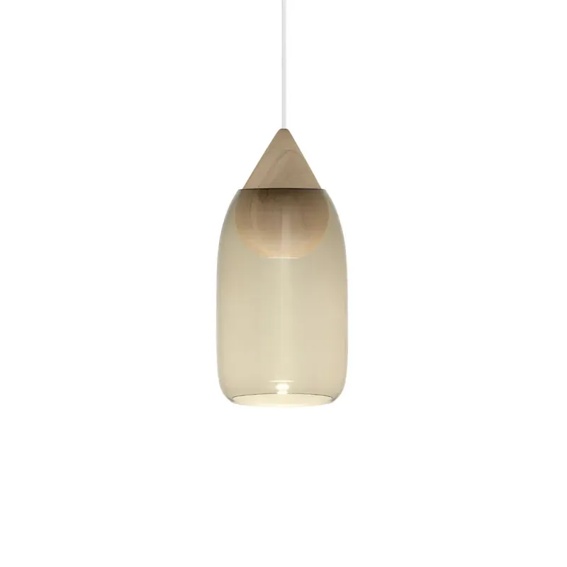 Liuku Drop pendant lamp, Transparent. matt lacquered lind Secure Checkout