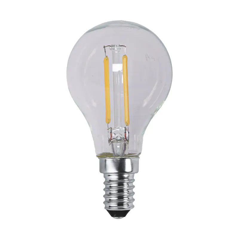 Lit dimmable light bulb E14 150lm LED filament, Clear, 3000K Buy Direct
