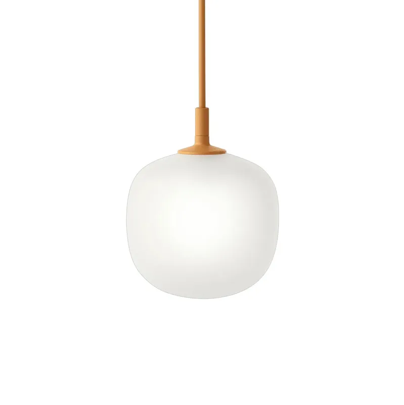 Handmade Rime pendant lamp Ø12 cm, white