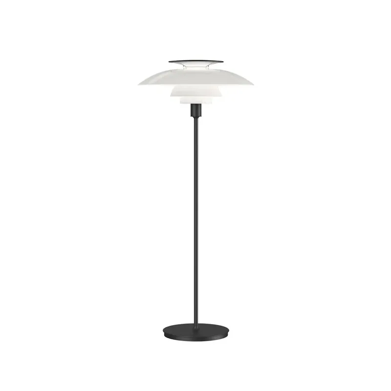 Bargain PH 80 dimmable floor lamp, Black-white opal acrylic