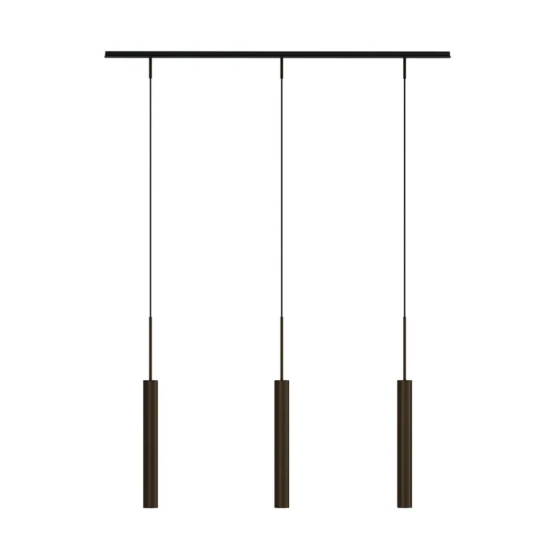Direct From Manufacturer Tubulaire rail pendant lamp 3, Anodized bronzed
