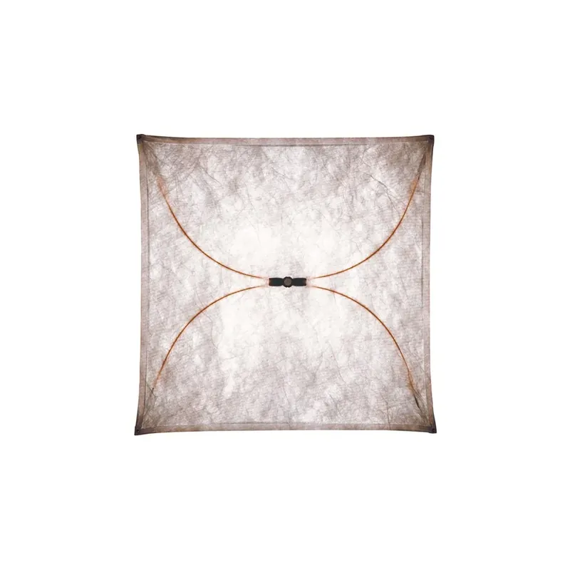 Discount Ariette 1 wall lamp, White, textile fabric/steel frame