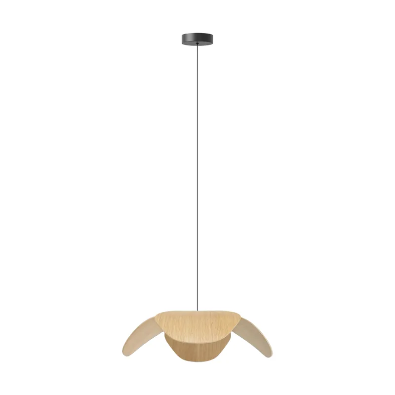 Crafted Forget Me Not pendant large, Oak
