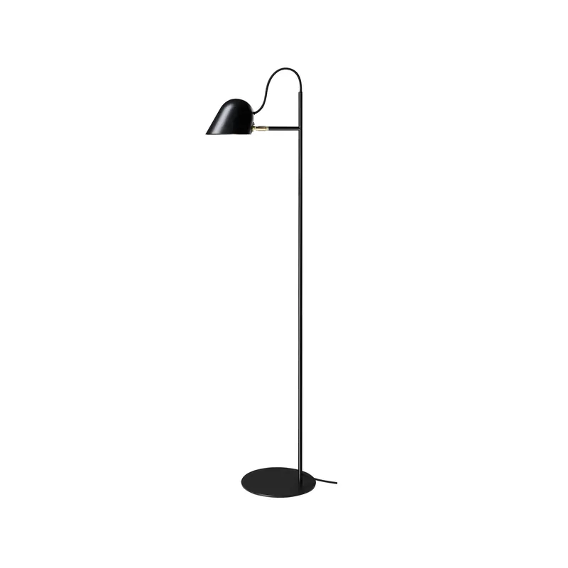 Streck floor lamp, White, warm grey textile cord Cheap