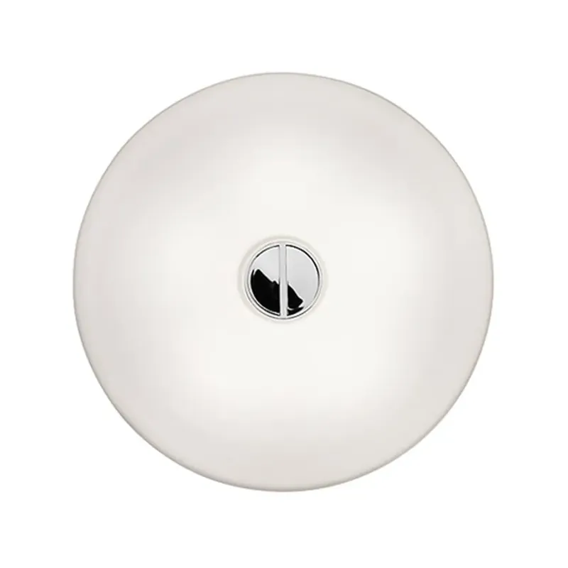 Best Seller Button HL wall lamp, White opal glass