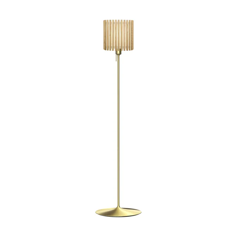 Komorebi floor lamp medium, Square oak-White Seasonal Sale