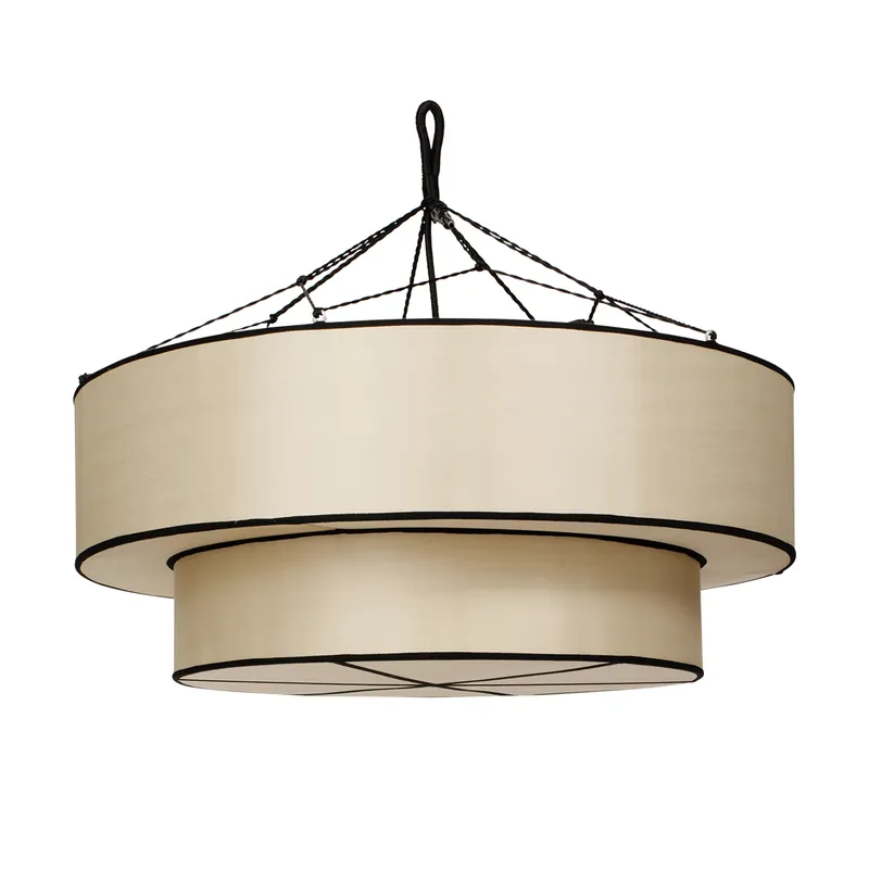 Indochina Classic Tophat lamp shade, Kit-black Trusted Brand