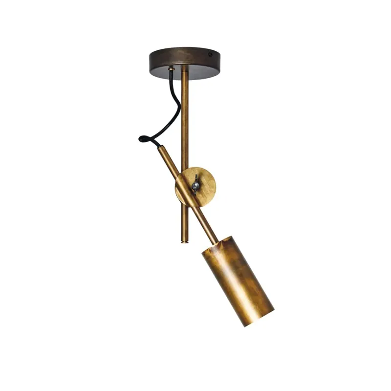 Stav ceiling lamp, Raw brass, spot 1-light Final Sale