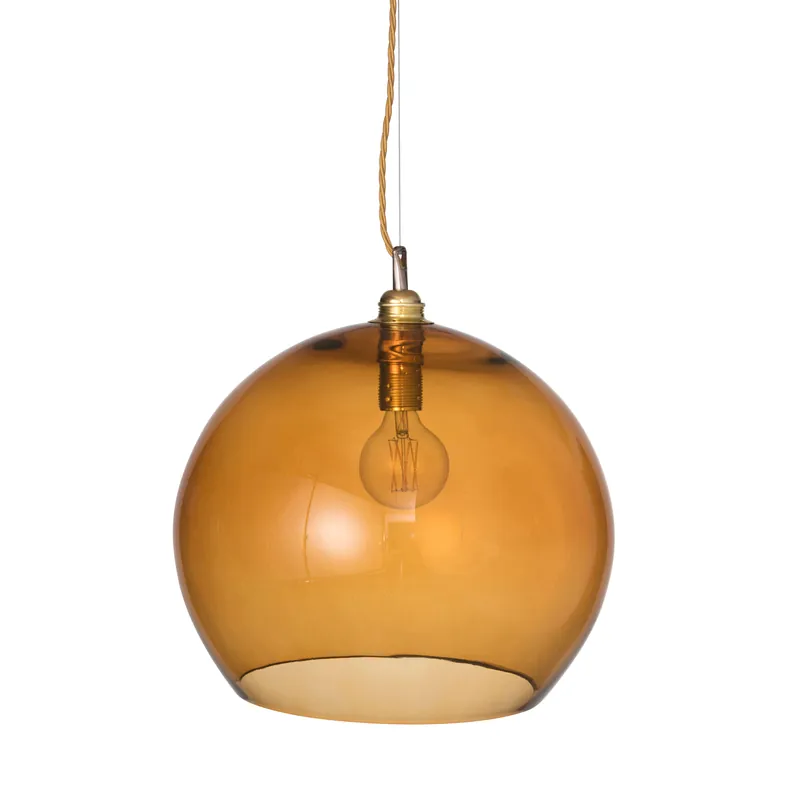 Special Discount Rowan pendant lamp Ø 39 cm, toast with gold cord