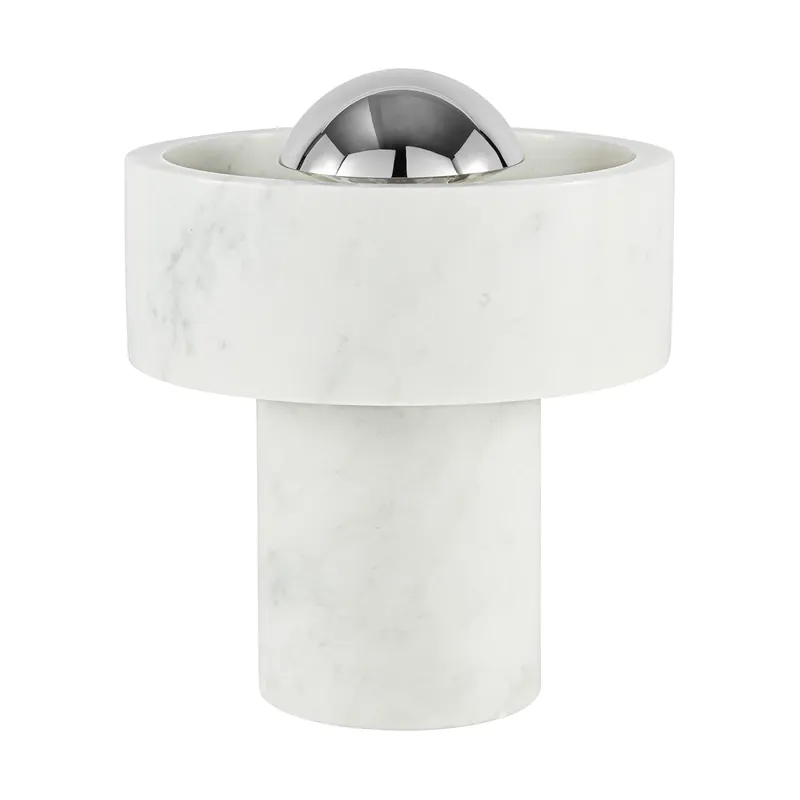 Budget Stone Portable LED table lamp 28 cm, Marble-gold